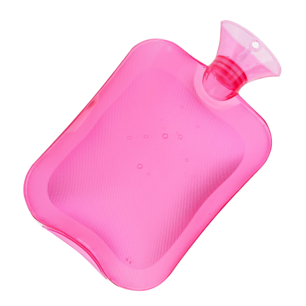 2000ml Large Rubber Hot Water Bottle Bag Hand Foot Winter Warmer Relaxing +Knitted Cover