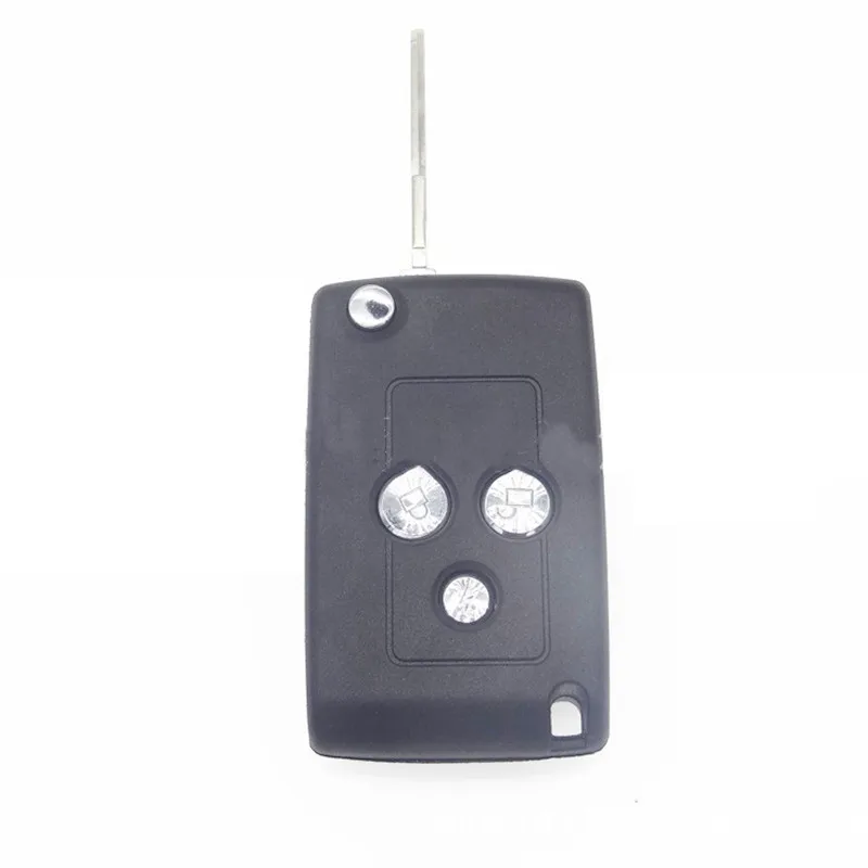 Modified Flip Folding Replacement Remote Key Shell For Lada 3 Buttons With Uncut Blade Control Car Key Case Fob Accessories