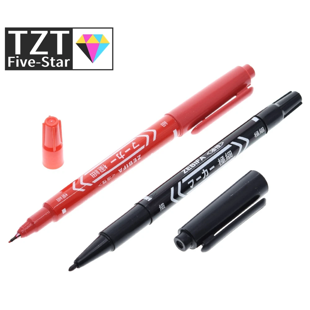 TZT Smart Electronics CCL Anti-etching PCB circuit board Ink Marker Double Pen For DIY PCB