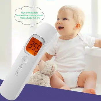 

2pcs LCD Digital Thermometer Infrared Digital Lcd Body Temperature Measurement Forehead Ear Non-Contact Infrared Thermometer