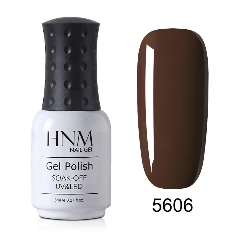 HNM Newest Metallic UV Gel Nail Polish DIY Narl Art Soak Off Hybrid Varnish LED Lamp Semi Permanent Paint Lucky Lacquer Enamel - Цвет: 5606