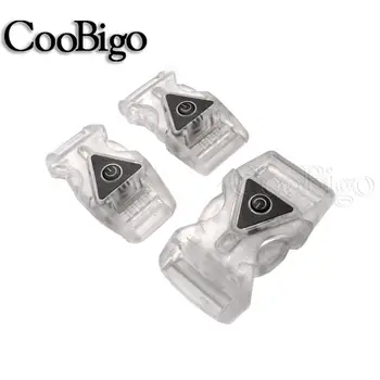 

5pcs Colorful Light Glow Adjustable Safety Side Release Buckles For Backpack Strap Belt Garment Dog Collar Webbing Parts