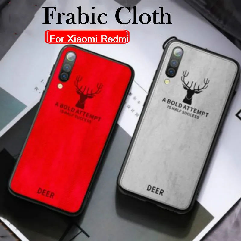

For Xiaomi Mi 8 9 9T 9Tpro Mi CC9E A2 A3 lite Case Cloth Frabic Covers Case For Redmi K20 7A Note 5 6 7 Pro 4X 4 Back Cover Capa