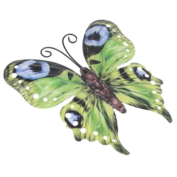

3pcs Crafts Living Room Wall Art Gift Indoor Outdoor Hanging Decor Sculpture For Garden Backyard Artificial Home Metal Butterfly
