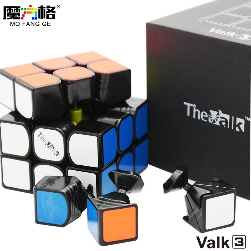 QiYi Thunderclap 3x3x3 черный 3 слоя Mofangge Qiyi 5,7 см 3 слоя Thunderclap V2 Stickerless QiYi Valk 3 черный магический куб - Цвет: Valk 3 Black