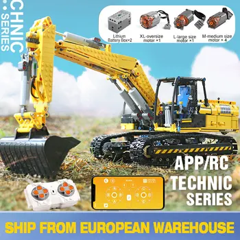 

20007 technik MOTORISIERTE BAGGER Bausteine Elektrische fernbedienung auto Modell Ziegel kompatibel mit 8043 geschenk spielzeug