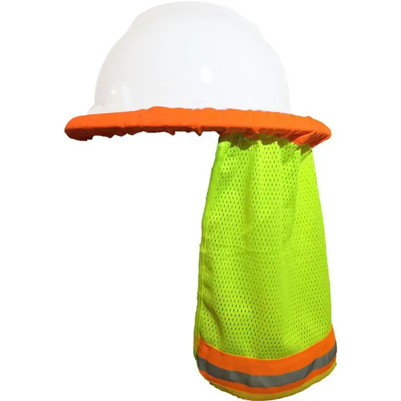 

Reflective Stripe Neck Shield Safety Hard Hat Cap Sun Shade Protective Helmets Workplace Safety