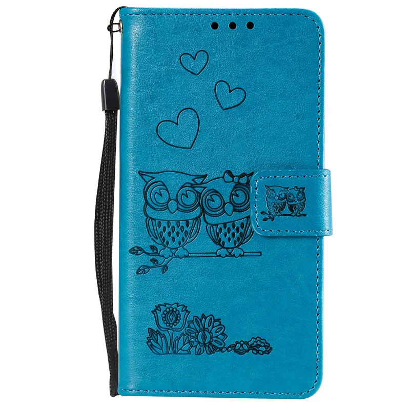 xiaomi leather case custom Cute Love Owl Leather Flip Book Cover For Xiaomi Redmi Note 9S 7 8 9 Pro Max 9A 9C 8A Wallet Case Shell Card Slots Cases Holder best flip cover for xiaomi Cases For Xiaomi