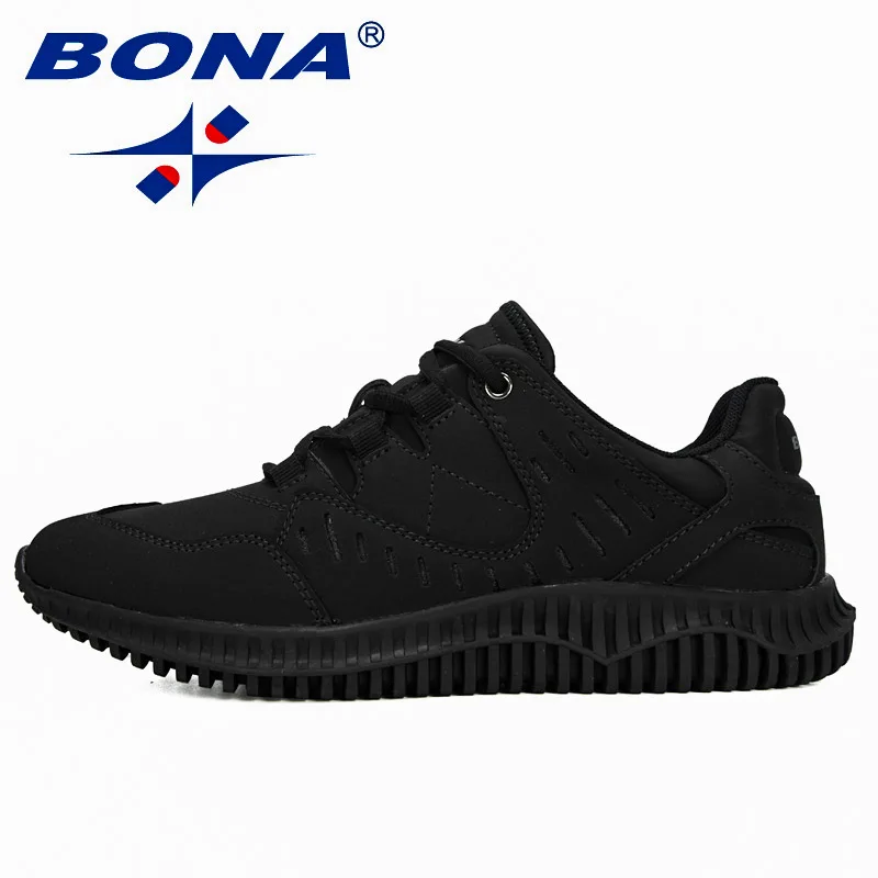 BONA/Новинка года; дизайнерская мужская повседневная обувь из яловичного спилка; мужские уличные Прогулочные кроссовки; Tenis masculino zapatillas hombre; мужские трендовые кроссовки