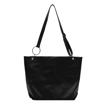 

LJL-Handbags Fashion Women'S Outdoor Solid Color Large Capacity Leather Handbag Shoulder Bags for Women