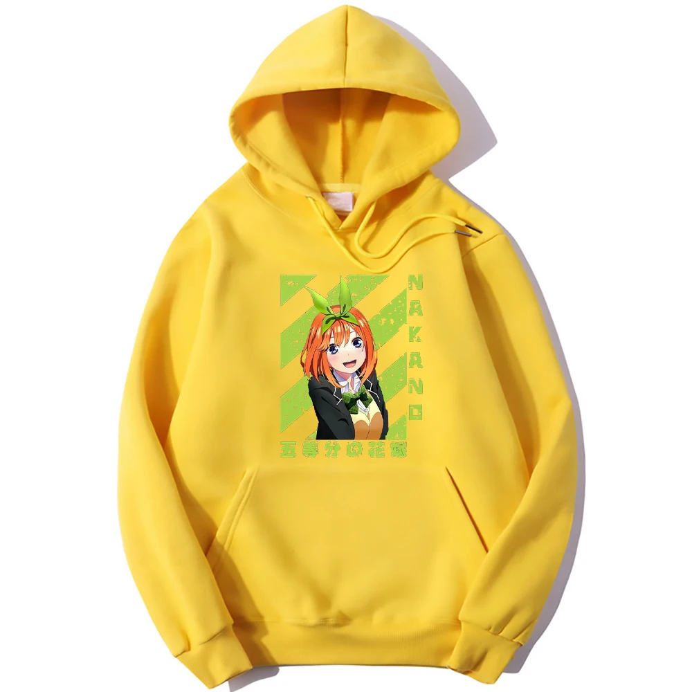 

the quintessential quintuplets Hoodie Men Streetwear Pullovers Nakano Hoodies Sweatshirts 90s Anime Hoody y2k Streetwear Tops