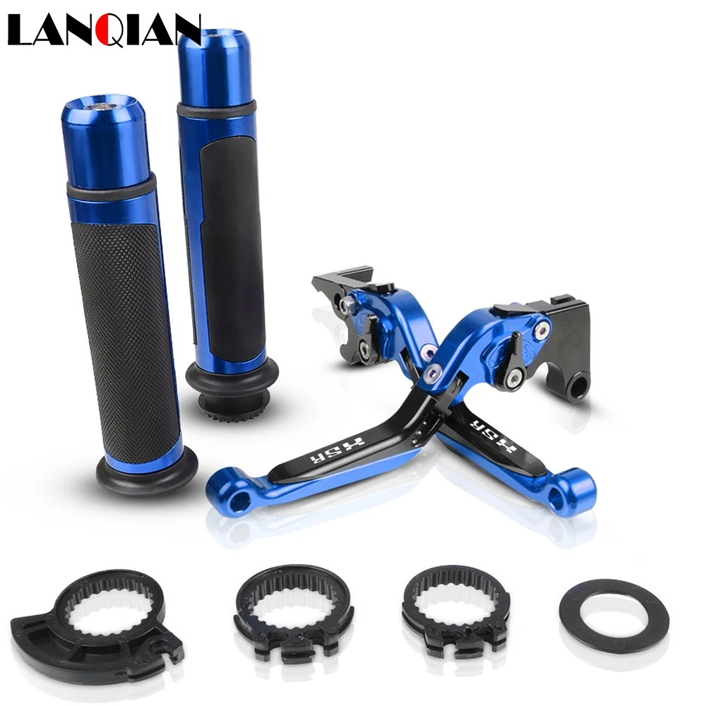 

Motorcycle Accessories CNC Adjustable Brake Clutch Levers And Handle Grips With LOGO For YAMAHA XSR 700 ABS 2016