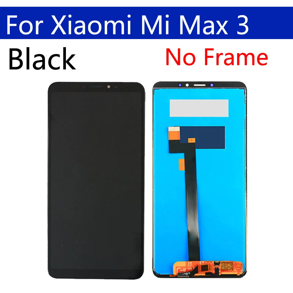 6," дисплей для Xiaomi Max 3 lcd сенсорный экран дигитайзер с рамкой Замена для Xiaomi Max3 дисплей в сборе