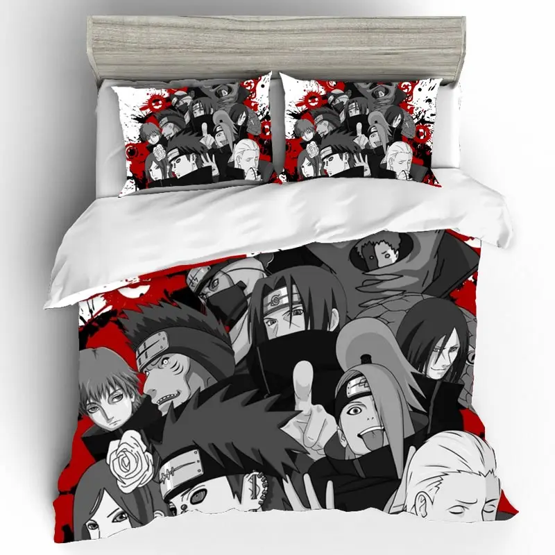 

Naruto Uzumaki Naruto Bedding Set Duvet Covers Cartoon Anime 3D Naruto Comforter Bedding Sets Bedclothes Bed Linen High Quality