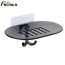 Подвесная мыльница для стен, без дырокол, коробка, дуршлаг, ванная комната, настенная портативная стойка для хранения, всасывающая настенная мыльница, сливная ванная комната, мыльница