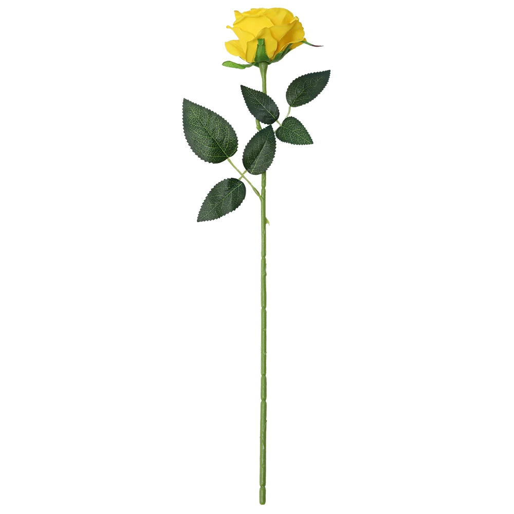 CHENCHENG 48 см искусственные розы поддельные розы сухоцветы шелковые цветы искусственные растения для украшения свадьбы декоративные цветы - Цвет: Gradient yellow 2