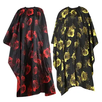 

2pcs Rose Pattern Hairdressing Cape Hair Dyeing Cloth Hair Coloring Wraps Waterproof Barber Cape Haircutting Gown