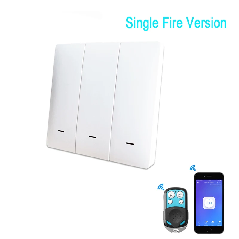 Умный настенный светильник ключатель eWelink 1/2/3 клавиш Wi-Fi RF433 | Электроника