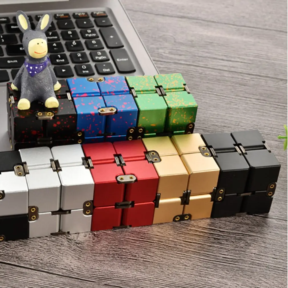 Роскошная текстура Бесконечность куб Magic Cube Алюминий сплав профессиональный