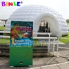 10m 80persons Striking Oxford Outdoor Inflatable Dome Tent With Led Strips Disco Igloo Party Wedding House Air Marquee For Event 2