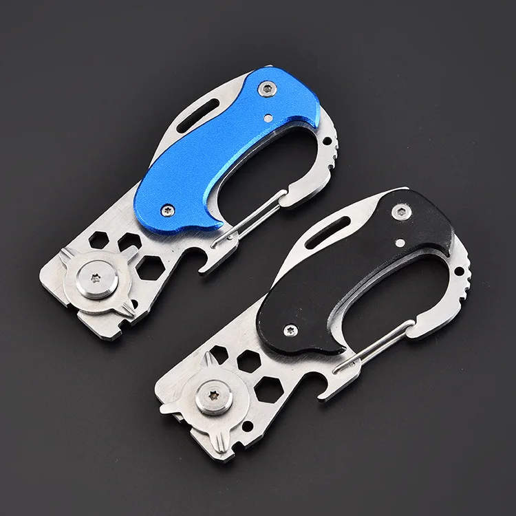 

Multifunction Mini Pocket Folding Knife Carabiner CS Go Knives Hunting Military Weapons Survival Tool For Man Women