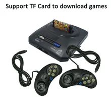 Pour Sega MegaDrive MD2 Mini TV Console de jeu vidéo Joystick 16 bits sortie AV Double contrôleur de manette filaire Dropshipp