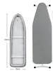 Ironing Board Cover Scorch Resistant, Extra Thick Cotton Iron Cover with Padding Heat Reflective Heavy Duty Pad Approx 140x50cm 3
