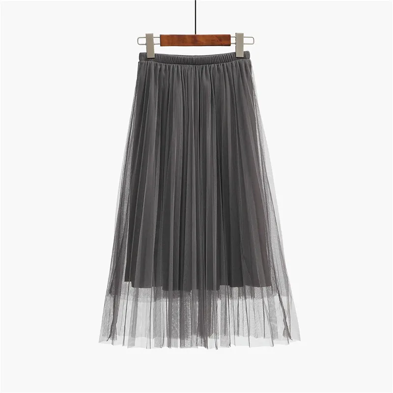 women slip dress jupon femme halka lingerie smooth half slip Sequined mesh skirt perspective Lace dress petticoat woman - Цвет: color3