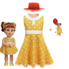 История игрушек и Габи костюм куклы История Игрушек 4 детский роскошный костюм ковбойница Джесси из истории игрушек платье для малышей Рождественская Вечеринка платья