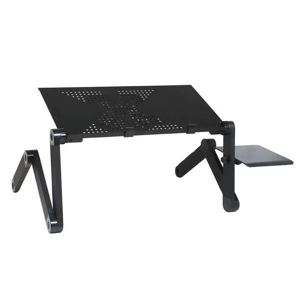 

Portable Foldable Adjustable Folding Table Laptop Desk Computer Desk Notebook Desktop Stand Tray For Sofa Bed Black