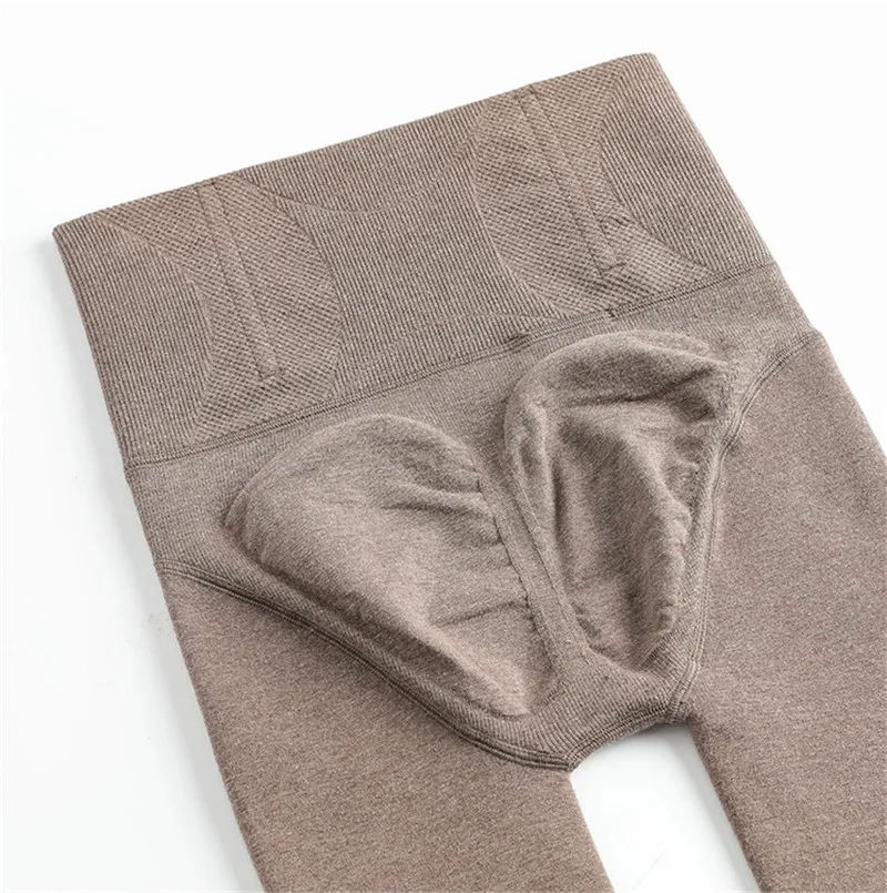 Hohe Taille Leggings Mit Korsett Doppel Warme Butt Hebe Dicke Thermische Strumpfhosen in Winter Kaschmir Fleece Wolle Mischung ouc416 – Detail 17