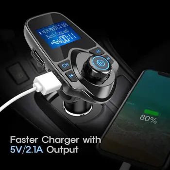 

Hot Car Mp3 Player Car FM Transmitter Audio Adapter Receiver Wireless Handsfree Voltmeter Car Kit