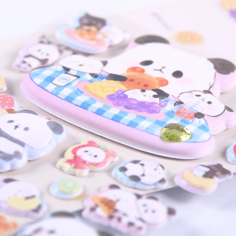 Kawaii объемный Пингвин панда с животными ароматы 3D Декоративные наклейки для