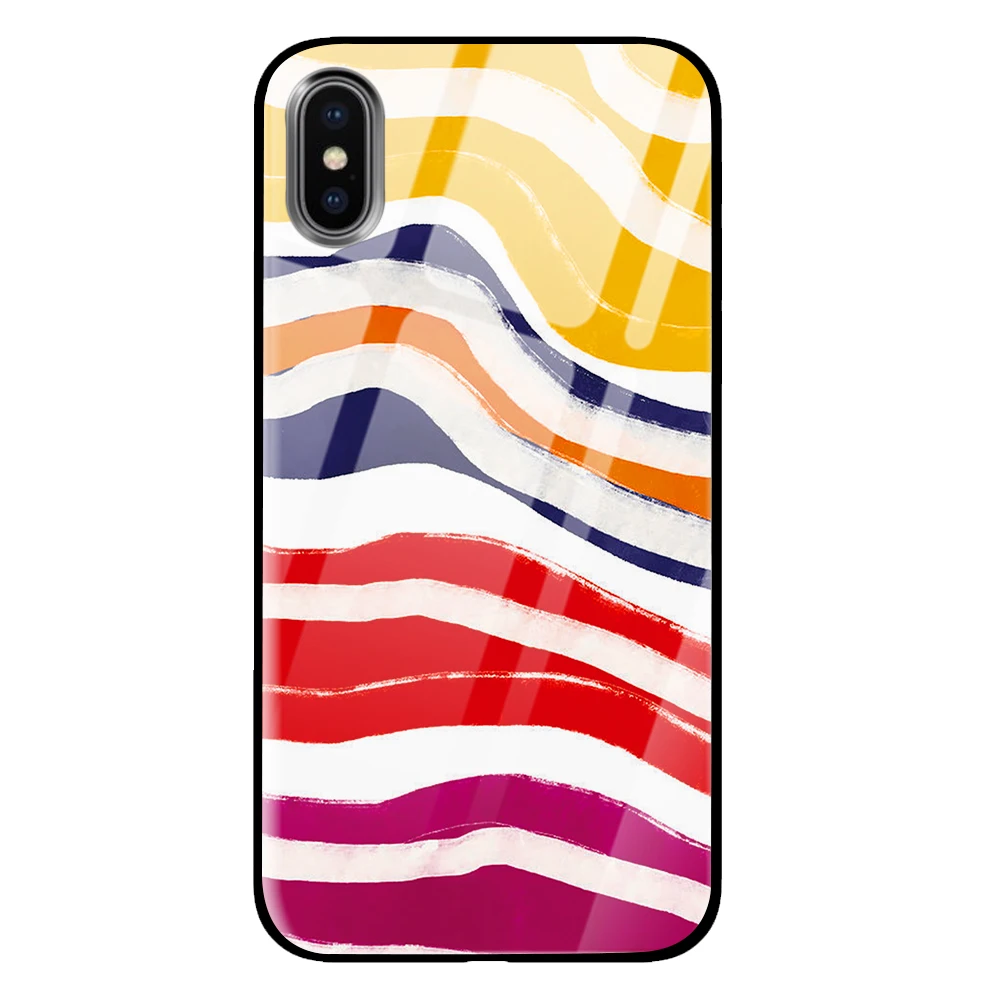 Девушка мощность для iPhone 5 5S 6 6s 7 8 Plus X XS XR 11 Pro макс. закаленное стекло чехлы - Цвет: 5