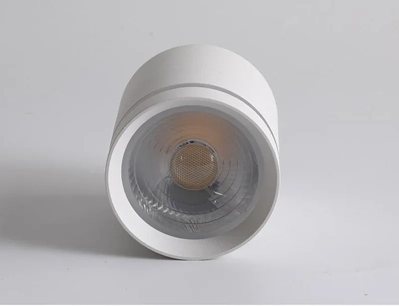 Dimmable Cylinder Led Downlight Surface 9W 12W 18W COB LED Ceiling Spot Lights AC220V LED Background Lamps Indoor Lighting Spot down lights led