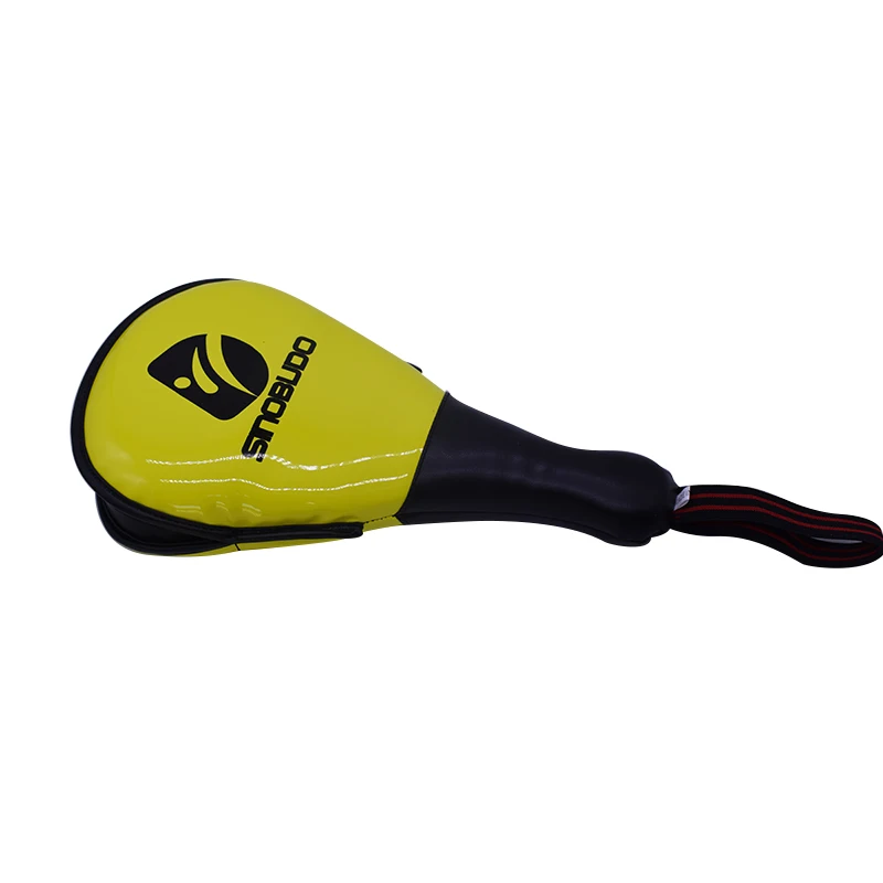 SINOBUDO тхэквондо двойная ножная мишень кикбоксерский Коврик Цель для тхэквондо карате кикбоксинг детское тренировочное оборудование ножная мишень - Цвет: Yellow