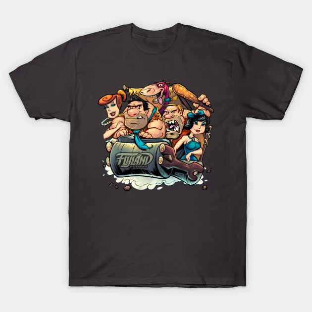 Мужская футболка пародия Flintstones женская | одежда