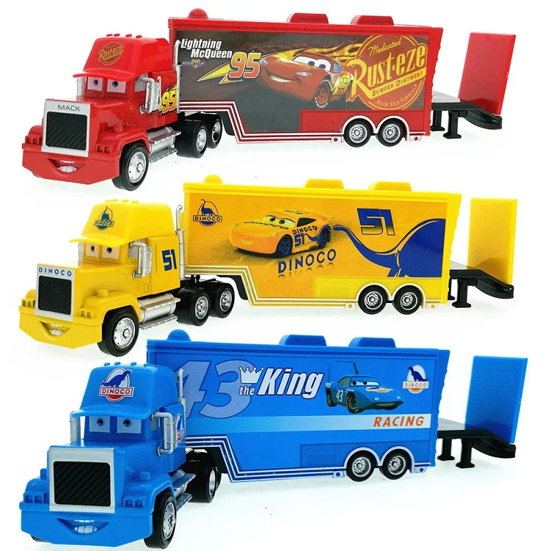Disney Pixar Cars 2 3 The King Jackson Storm Mack Uncle Truck 1:55 литьевая модель для детей рождественские