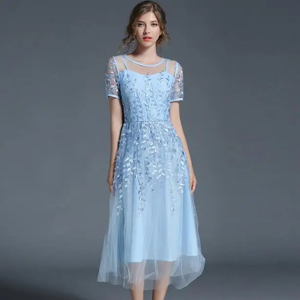 light blue summer dress