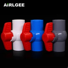 Белого и синего цвета серый ПВХ Пластик проскальзывающими концами шаровый 20/25/32/40/50/63/75 мм внутренняя Диаметр 2Way регулятор потока воды переключатель клапана