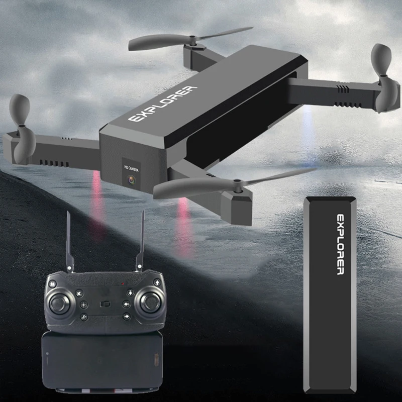 Складной Квадрокоптер FPV с HD-камерой Радиоуправляемый вертолет широкоугольным
