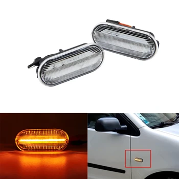 

Amber LED Fender Side Marker Turn Signal Lights For Ford Focus MK2 Fiesta Fusion For VW SEAT Leon For VW Passat Polo