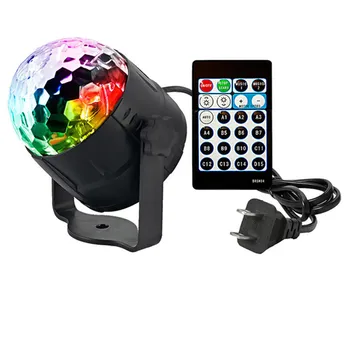 

Binval 15 Colors Car DJ Disco Ball Disco LED Party Lights RGBP Stage Lighting Effect Lamp Light Music Christmas KTV Party