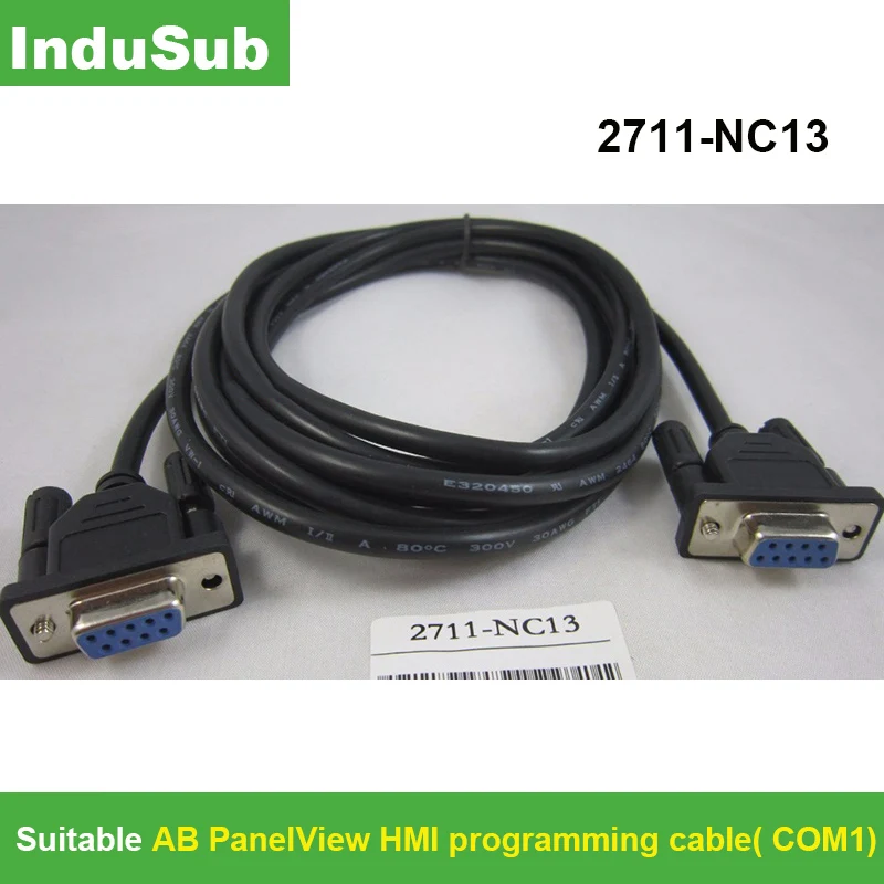 

2711-NC13 AB PanelView HMI programming cable 9 hole 2711NC13
