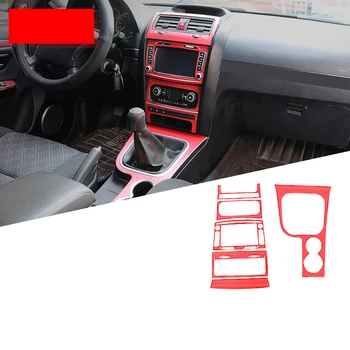 

Lsrtw2017 Carbon Fiber Red Car Gear Panel Dashboard Window Door Film for Haval H5 Anti-scratch Sticker Cover 2009-2018