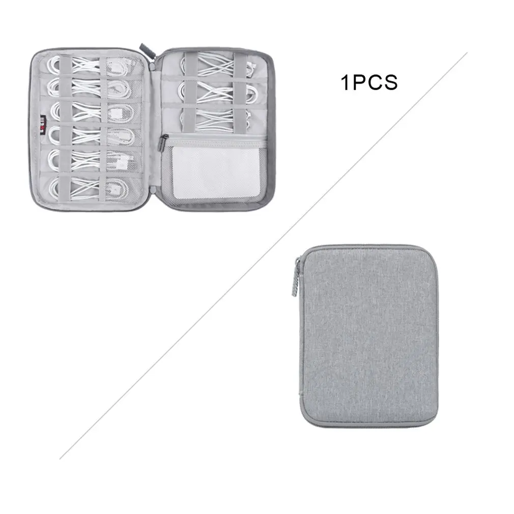 Digital Storage Bag Data Cable Storage Bag Headphone Storage Bag Large Internal Capacity Data Cable Organizing Bag