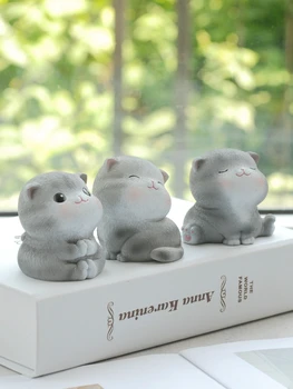 

Cute Cat Resin Ornament Japanese Desktop Decoration cute Birthday Gift Girl's Best Friend Home Decoration Accessories Home Decor