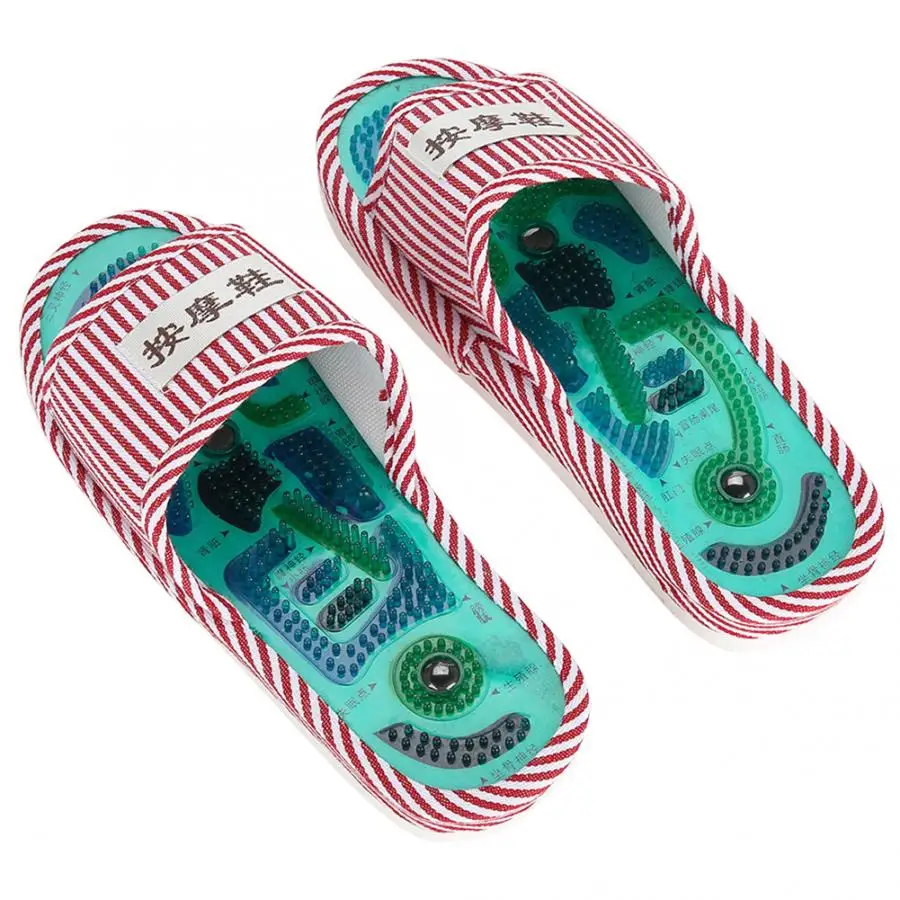 Toe Corrector Acupoint Magnetic Therapy Mass-age Slippers Healthy Feet Care Mass-ager Magnet Shoes Male Orthopedic Foot Care