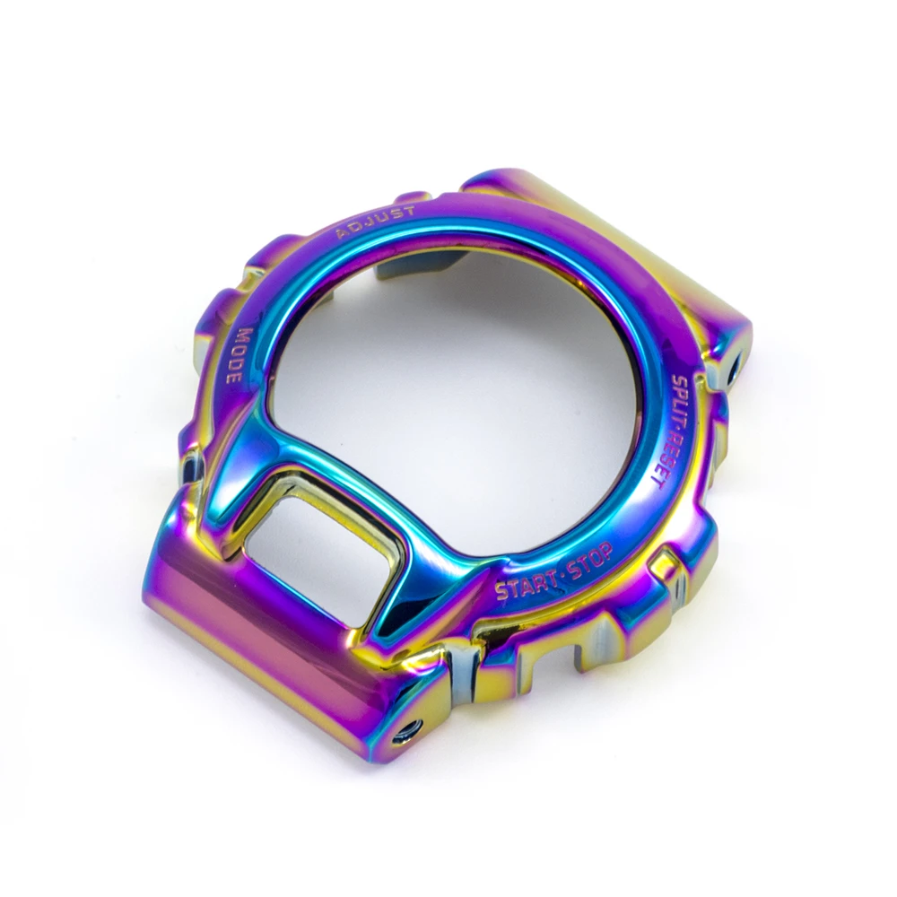 RAINBOW CASE DW6900 часы модификация ободок/чехол Металл 316L нержавеющая сталь Аксессуары для часов 5 цветов - Цвет: RAINBOW CASE