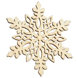 10 шт. острый шестигранный деревянный Снежинка орнамент «Новогодняя елка» Декор W. String
